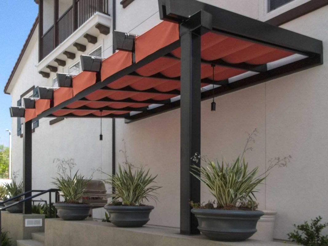 Slide on Wire Retractable Awnings Custom Made The Awning Company