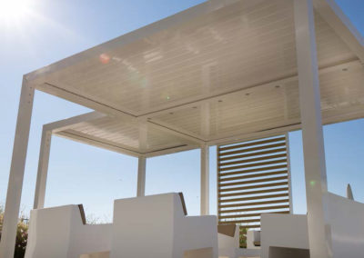 LOUVER ROOF PERGOLA BY THE AWNING COMPANY