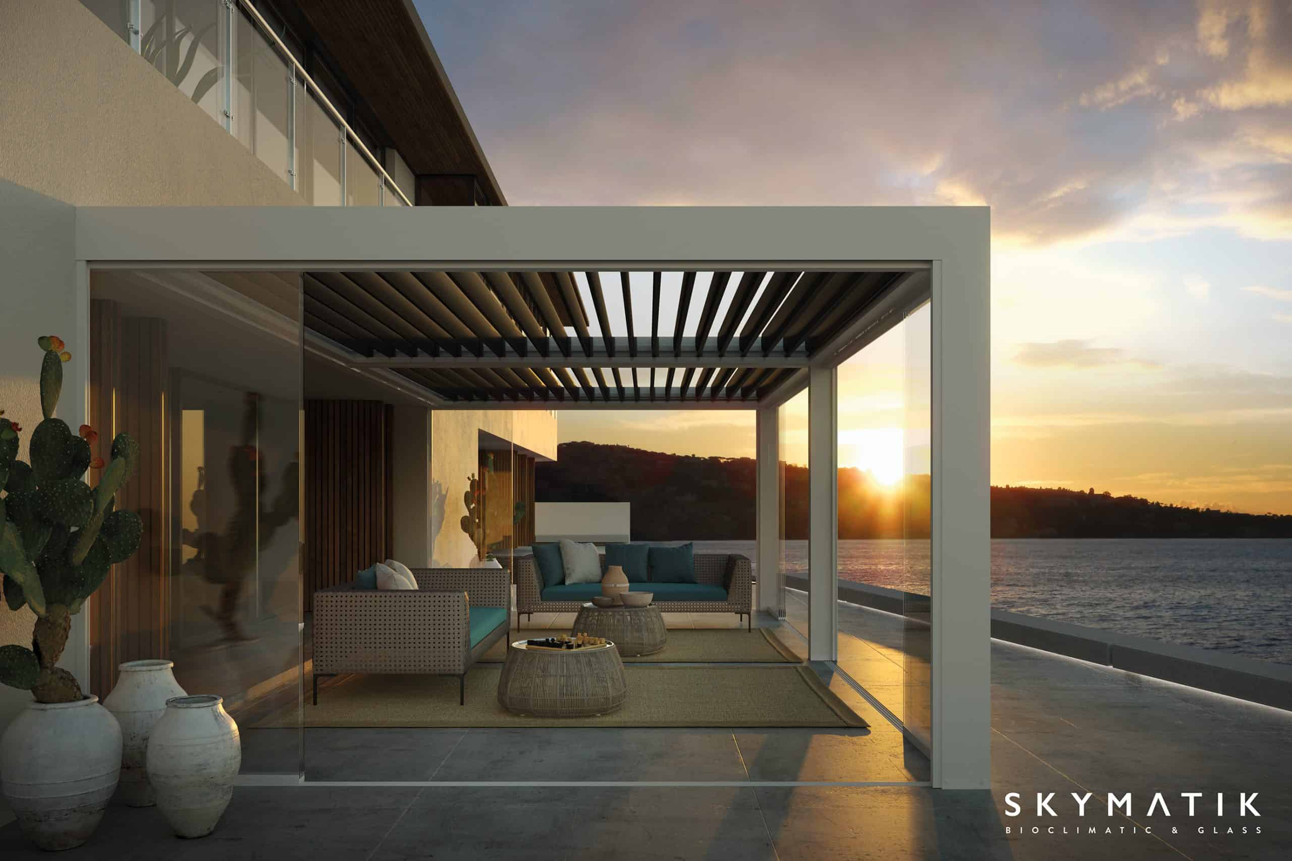 Louvered Roof Pergola - SkyMatic